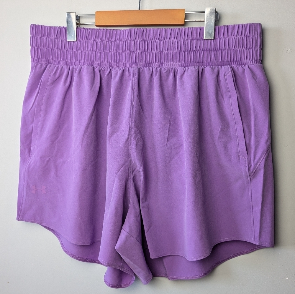 NWT Under Armour Women Athletic Short Size 1X Purple
